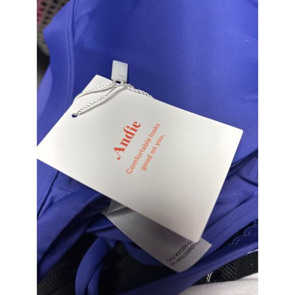 Andie NWT The Tahiti Bikini Top In Lapis Blue XL Beach Resort Vacation Swimwear - Picture 5 of 6